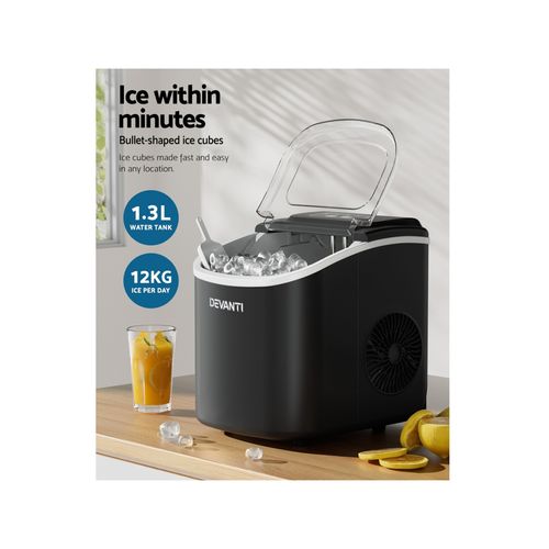 Devanti Portable Ice Maker Machine 12kg - Image 3