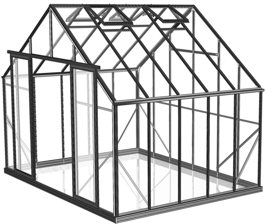 Greenhouse 10ft x 10ft Polycarbonate