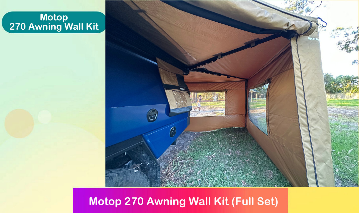 Motop Awning Wall Kit for 270 Freestanding Awning (Mk II) - Image 11