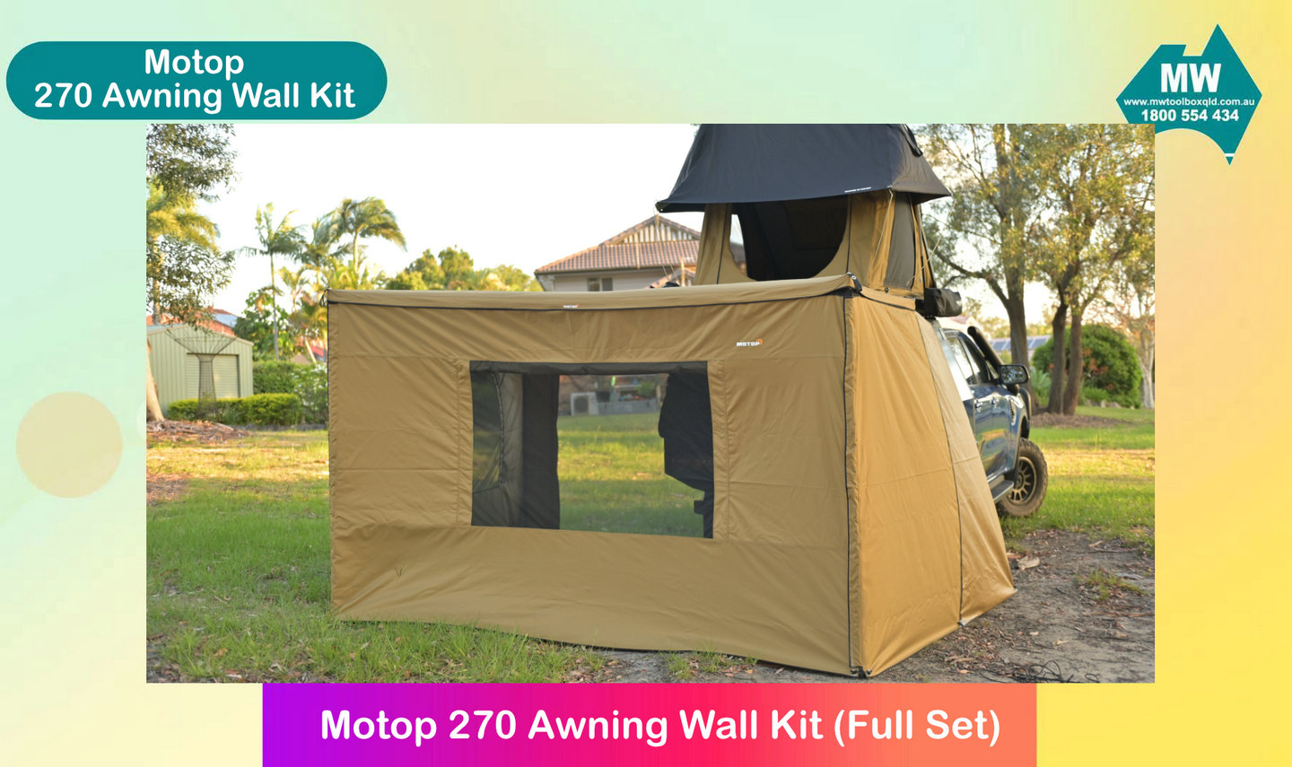 Motop Awning Wall Kit for 270 Freestanding Awning (Mk II) - Image 6