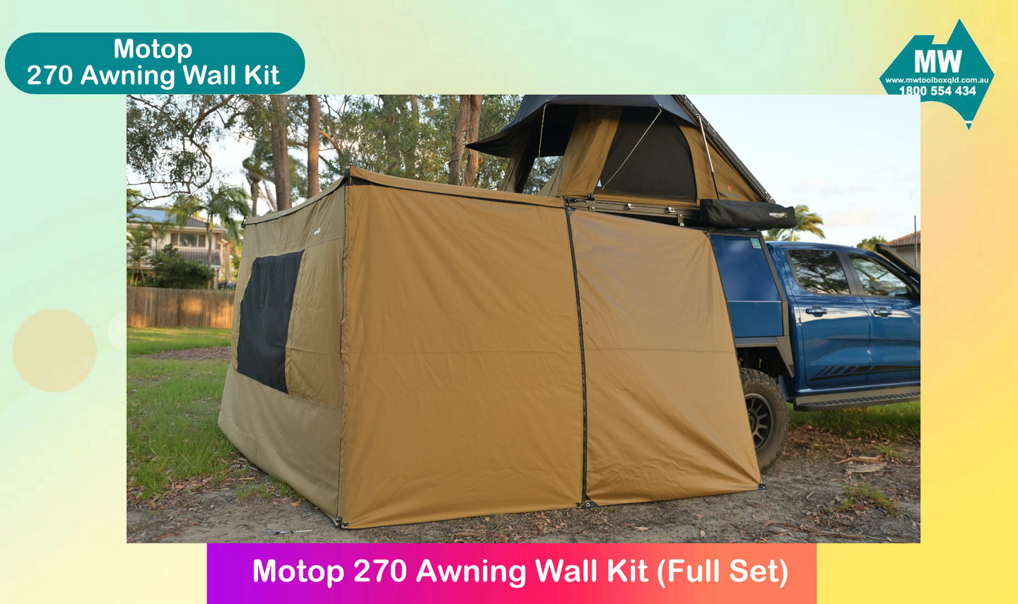 Motop Awning Wall Kit for 270 Freestanding Awning (Mk II) - Image 7