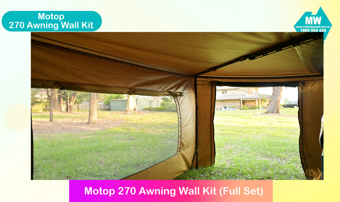 Motop Awning Wall Kit for 270 Freestanding Awning (Mk II) - Image 10