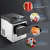 22kg Ice Maker Cold Water Dispenser 2 In 1 Bullet Cube Making Machine Countertop Home Commercial Stainless Steel Maxkon - Image 5