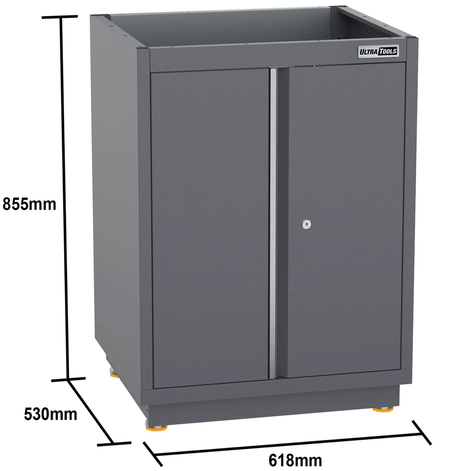 Semi-Industrial Black Workshop Garage Storage Cabinet Set UltraTools 2475mm x 580mm x 2020mm - Image 7
