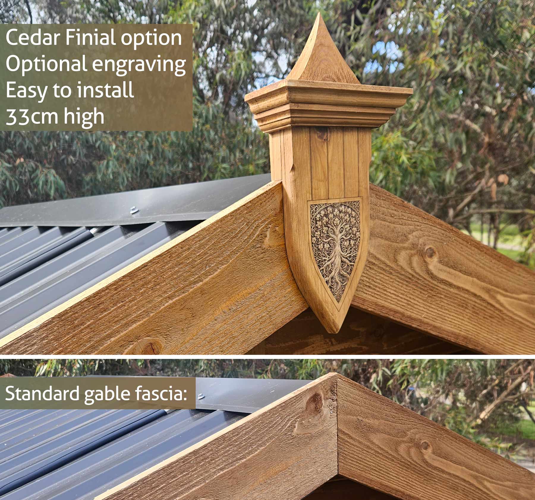 CEDAR SHED GLENDALE 8x8ft 2.5mx2.5m - Image 4