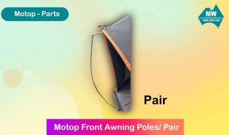 Motop Front Awning Poles/Pair