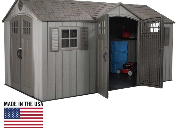 LIFETIME 15’x8′ GARDEN SHED 4.6mx2.4m