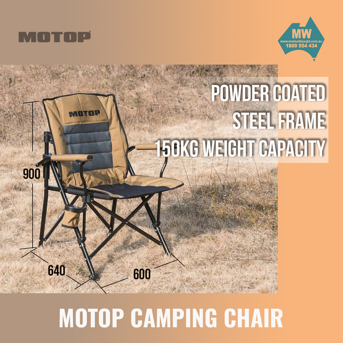 Motop Camping Chair (Pair)-Motop Accessories - Image 2