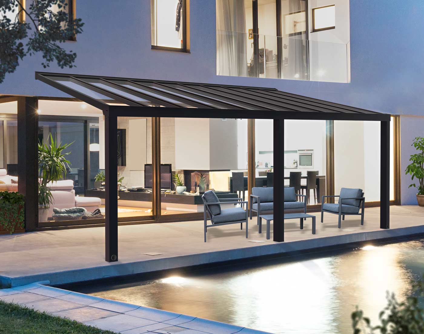 STOCKHOLM PATIO COVER 7.4mx3.4m