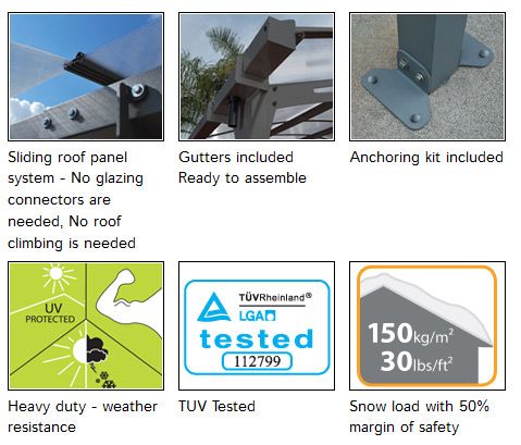 ARCADIA GAZEBO CARPORT 10.6mx3.6m - Image 10