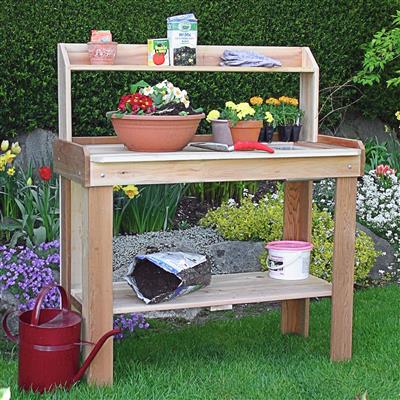 Western Red Cedar Potting Bench