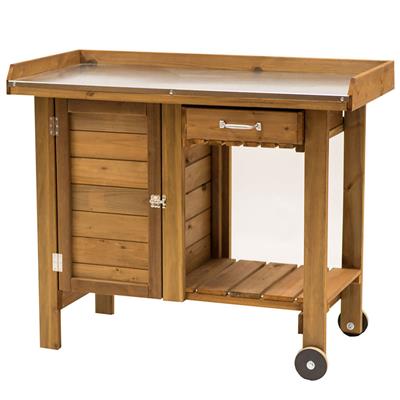 Gardener's Table with Wheels