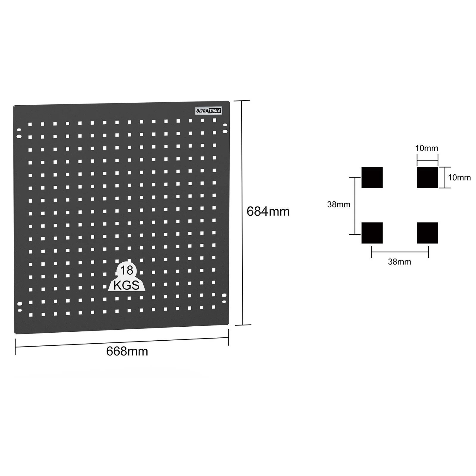 UltraTools 4065mmx 500mm x 1870mm Black Workshop Storage Storage Cupboard Set - Image 24