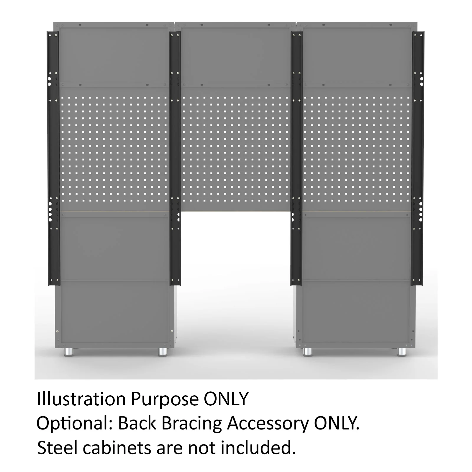 UltraTools 4740mm x 500mm x 1870mm Black Workshop Garage Storage Cabinet Set - Image 24