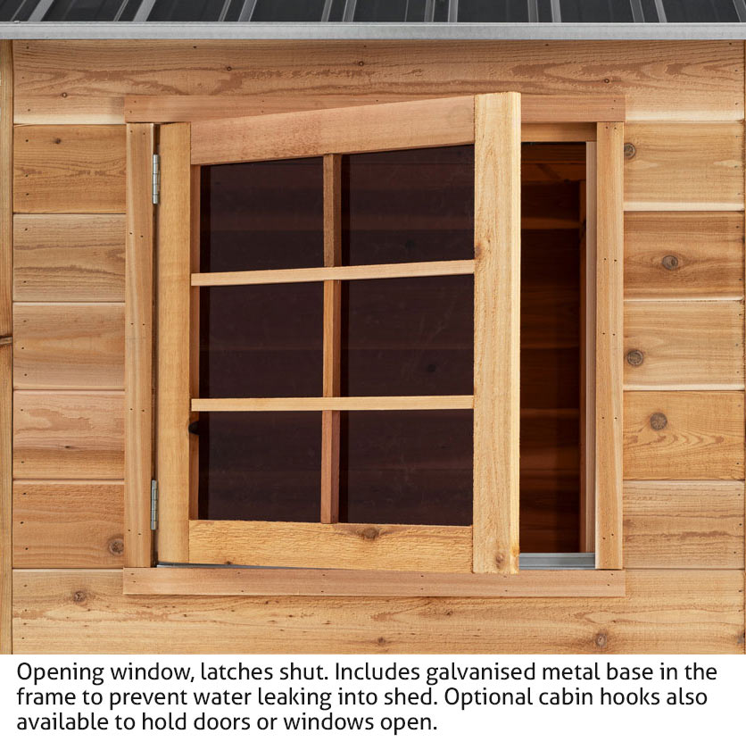 CEDAR SHED GLENDALE 8x8ft 2.5mx2.5m - Image 13