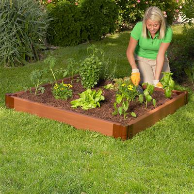 Classic Sienna Raised Garden Bed, 4' x 4'